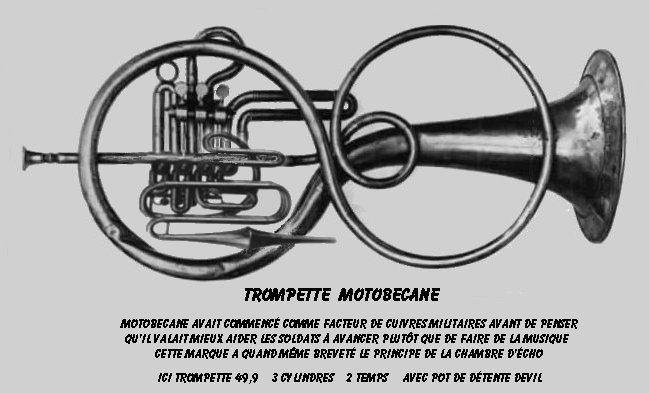 photo d'une trompette motobecane 