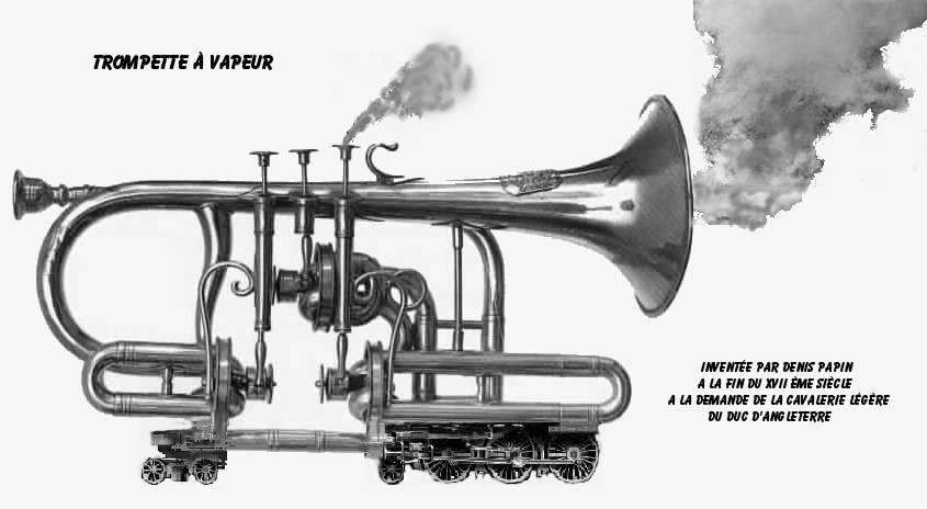 photo d'une trompette inventée par denis papin